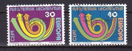 Liechtenstein, 1973, Europa CEPT, Set, CTO - Used Stamps