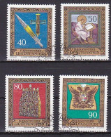 Liechtenstein, 1977, Imperial Insignia 3rd Series, Set, CTO - Used Stamps