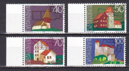 Liechtenstein, 1975, European Architectural Heritage Year, Set, CTO - Used Stamps