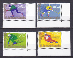 Liechtenstein, 1975, Olympic Winter Games 1976, Set, CTO - Gebruikt