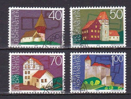 Liechtenstein, 1975, European Architectural Heritage Year, Set, CTO - Usati