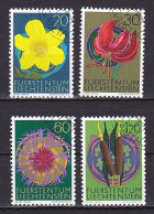 Liechtenstein, 1972, Flowers, Set, CTO - Gebruikt