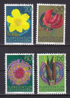 Liechtenstein, 1972, Flowers, Set, CTO - Oblitérés