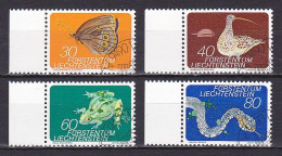 Liechtenstein, 1973, Small Fauna, Set, CTO - Gebruikt