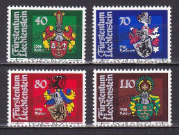 Liechtenstein, 1982, Bailiffs Coat Of Arms 3rd Series, Set, CTO - Gebraucht