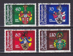 Liechtenstein, 1982, Bailiffs Coat Of Arms 3rd Series, Set, CTO - Gebruikt