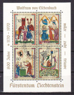 Liechtenstein, 1970, Minnesingers, 4th Series, Block, CTO - Blokken