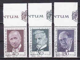 Liechtenstein, 1972, Pioneers Of Philately 3rd Series, Set, CTO - Used Stamps