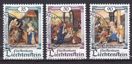 Liechtenstein, 1990, Christmas, Set, CTO - Oblitérés