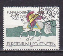 Liechtenstein, 1990, Regular European Postal Service 500th Anniv, 90rp, CTO - Gebraucht