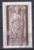 Liechtenstein, 1976, Bishop Ortlieb Von Brandis, 1.10Fr, CTO - Gebraucht