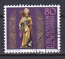 Liechtenstein, 1981, St. Theodul 1600th Anniv, 80rp, CTO - Used Stamps