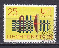 Liechtenstein, 1965, ITU Centenary, 25rp, CTO - Gebraucht