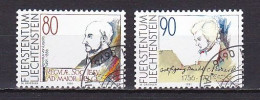 Liechtenstein, 1991, Ignatius Von Loyola & W.A. Mozart, Set, CTO - Oblitérés