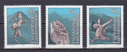 Liechtenstein, 1984, Sagas/Destruction Of Trisona, Set, MNH - Ungebraucht