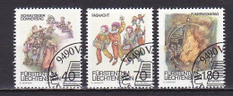Liechtenstein, 1983, Shrovetide & Lent Customs, Set, CTO - Used Stamps