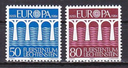 Liechtenstein, 1984, Europa CEPT, Set, MNH - Unused Stamps