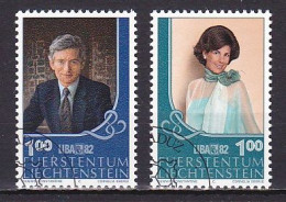 Liechtenstein, 1982, LIBA 82 Exhib, Set, CTO - Used Stamps