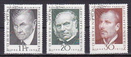 Liechtenstein, 1968, Pioneers Of Philately 1st Series, Set, CTO - Used Stamps