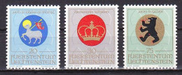 Liechtenstein, 1970, Arms Of Church Patrons, Set, MNH - Neufs