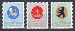 Liechtenstein, 1970, Arms Of Church Patrons, Set, MNH - Nuovi