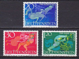 Liechtenstein, 1967, Sagas 1st Series, Set, MNH - Ongebruikt