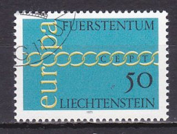 Liechtenstein, 1971, Europa CEPT, 50rp, CTO - Usados