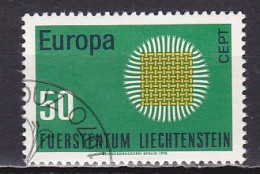 Liechtenstein, 1970, Europa CEPT, 50rp, CTO - Gebraucht