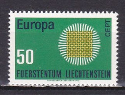 Liechtenstein, 1970, Europa CEPT, 50rp, MNH - Ongebruikt