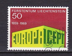 Liechtenstein, 1969, Europa CEPT, 50rp, CTO - Oblitérés