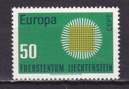 Liechtenstein, 1970, Europa CEPT, 50rp, MNH - Neufs