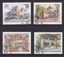 Liechtenstein, 1981, Gutenberg Castle, Set, CTO - Used Stamps