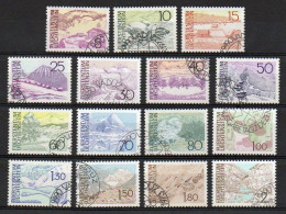 Liechtenstein, 1972-73, Landscapes, Set, CTO - Used Stamps
