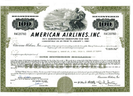 AMERICAN AIRLINES, INC.; 4 1/4% Subord. Debenture - Aviación