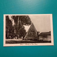 Cartolina Roma - Piramide Di Caio Cestio. Non Viaggiata - Altri & Non Classificati