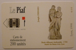 PIAF LYON - Carte Stationnement 1998 - Persée Délivrant Andromède - Art Statue / Mythologie - Musée Des Beaux Arts Lyon - Cartes De Stationnement, PIAF