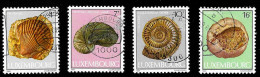 1984 Fossils  Michel LU 1107 - 1110 Stamp Number LU 714 -717 Yvert Et Tellier LU 1057 - 1060 Used - Oblitérés