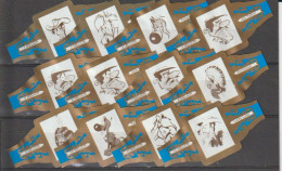 Reeks 2223   Stripfiguren    1-12     ,12  Stuks Compleet      , Sigarenbanden Vitolas , Etiquette - Sigarenbandjes