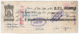 1959 Documento Cassa Di Risparmio Di Vr - Vi - Bl - Cambiali