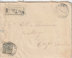 Italy. A209. Ginestra. 1918. Lettera R Con Testo, Con Guller GINESTRA *(POTENZA)* Per Tufo. Affrancatura Michetti C. 45 - Storia Postale