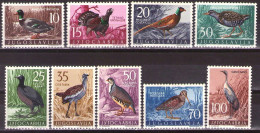 Yugoslavia 1958 - Fauna Birds Animals - Mi 842-850 - MNH**VF - Unused Stamps