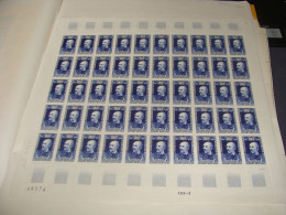 N° 1590 En Feuille  De 50 Timbres Entières Neuves - Fogli Completi