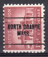 MM-540; USA Precancel/Vorausentwertung/Preo; NORTH ORANGE (MA), Type L-1 E - Vorausentwertungen