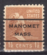 MM-531; USA Precancel/Vorausentwertung/Preo; MANOMET (MA), Type L-1 TS - Precancels