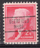 MM-511; USA Precancel/Vorausentwertung/Preo; DEERFIELD (MA), Type 734 - Préoblitérés