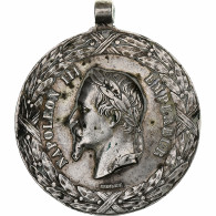 France, Médaille, Napoléon III, Expédition Du Méxique, 1862-1863, Bronze - Otros & Sin Clasificación