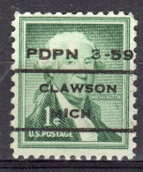 MM-596; USA Precancel/Vorausentwertung/Preo; CLAWSON (MI), Type L-1 ITS - Precancels