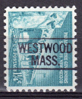 MM-587; USA Precancel/Vorausentwertung/Preo; WESTWOOD (MA), Type 812 - Vorausentwertungen