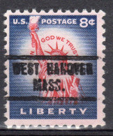 MM-581; USA Precancel/Vorausentwertung/Preo; WEST HANOVER (MA), Type 734 - Vorausentwertungen