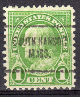 MM-564; USA Precancel/Vorausentwertung/Preo; SOUTH HANSON (MA), Type 704 - Preobliterati